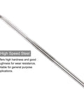Precise 2mm H7 Chucking Reamer Drill Bit for metal and wood hole reaming, straight flute HSS tool with 2mm shank, 49mm length.