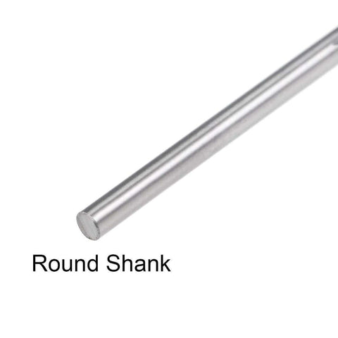Side view of round shank on 2mm Chucking Reamer Tungsten Carbide Lathe Tool with H7 Precision, 4 Straight Flutes for metalworking.