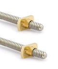 2pc tr8x8 365mm leads screw with t8 brass nut, 3d printer upgrade parts compatible with ender 3 v2 and voxelab, stainless steel