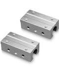 ✝️ 2pcs SBR12 LUU Aluminum Block 20mm Linear Motion Ball Bearing Slide Block Match for SBR12 LUU 20mm Linear Guide Rail