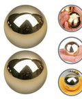 2Pcs Brass Exercise Ball 1.5 Inch Golden Solid Copper Metal Baoding Balls for Hand Therapy Stress Relief, Chinese Kung Fu Massage Acupressure Tool
