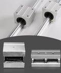✝️ 2pcs SBR12 LUU Aluminum Block 20mm Linear Motion Ball Bearing Slide Block Match for SBR12 LUU 20mm Linear Guide Rail for CNC axis