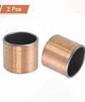 2 Pcs Sleeve Bearing With 7/8 Inch Bore, 1 Inch Outer Diameter And 7/8 Inch Length, Self Lubricating Oilless Bushings