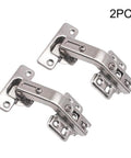 ✝️ 2-Pack 2PCS Cabinet Hinges, Pocket Door Hardware Gate Hinges Easy Install Home Cupboard Folded Kitchen Cabinet 135 Degree, Full Overlay Face Frame Concealed Corner Cabinet Hardware 135° Stainless Steel