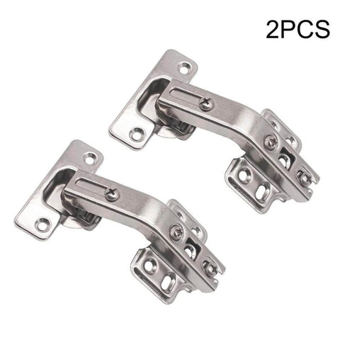 ✝️ 2-Pack 2PCS Cabinet Hinges, Pocket Door Hardware Gate Hinges Easy Install Home Cupboard Folded Kitchen Cabinet 135 Degree, Full Overlay Face Frame Concealed Corner Cabinet Hardware 135° Stainless Steel