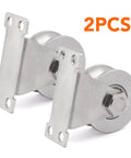✝️ 2PCS Groove Wheel Pulley, 304 Stainless Steel Pulley Blocks for DIY Gym Equipment and Sliding Gates, heavy duty 48mm