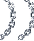 2 Pcs 5/32 x 23 Inch Link Chain 304 Stainless Steel Coil Chain for Transport Tie Down Binder Chain Pulling Towing Hanging