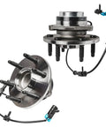 Pair 2WD Front Wheel Bearing Hub Assembly For 99-06 Chevy Silverado 1500 Sierra 1500 And 00-06 Suburban 1500 Tahoe Yukon, GMC Yukon XL 1500 And 02-06 Cadillac Escalade With ABS 6 Lug