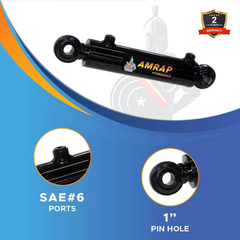 2x20 Hydraulic Cylinder - 2" Bore x 20" Stroke Hydraulic Cylinder Swivel Eye Mount 3000 PSI - (2x20) - SAE#8