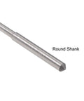 3.5mm HSS Cobalt M35 Chucking Reamer With D4 Tolerance 6 Straight Flutes Round Shank Milling Tool For Stainless Steel Copper Aluminum Alloys Uncoated Precision Lathe Cutter showing round shank