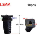 No Fuss 10 Pack Rubber Cable Gland Connectors With Strain Relief Sleeves For Power Tools And Drills, shown with measurements