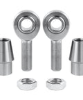 3/8 inch Heim Joint Rod End Kit, chromoly panhard rod ends with right and left hand thread, includes tube adapters and jam nuts