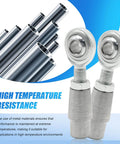 3/8 x 3/8-24 Heim Joint Panhard Bar Kit, rod end kit with tube adapters shown with metal tubes, features high temperature resistance