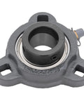 3 Bolt Flange-Mount Ball Bearing Unit With Insert Bearing SA205-16 In Cast Iron Housing TRD205, front view