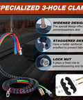 20 Inch Double Tender Spring Kit With 3-In-1 Hose Holder And 3-Hole Clamp Holder For Heavy Duty Semi Truck Air Lines Kit on road