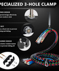 12 Ft 3 In ABS Power Air Line Hoses Kit for Semi Truck with Glad Hands Tender Spring Kit Stainless Clamps Rubber Seals 3-In-1 System