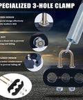 Close-up of 2 Pack 25 Inch Single Tender Spring Kit for Trucks and Trailers featuring specialized 3-hole clamp design.