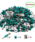 Effortless furniture assembly with a 50 set 3 in 1 cam lock hardware kit, featuring dowels, pre inserted nuts and cam lock nuts