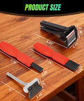 Pro-Grade 3-In-1 Gasket And Sealant Tool Kit With Carbide Scrapers, Silicone Tube Dispenser And Oil Pan Separator on table