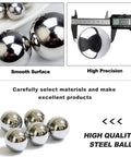 2 Pieces 3 Inch Ball Bearing Steel Balls 76.2mm Precision Solid Balls With Polished Finish measured by caliper