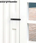3 Inch Solid Brass Surface Bolt on white gate, Black 1 Pack With Screws for door, windows, cabinets, gates, durable door security bolt