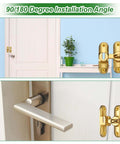 1 Pack 3 Inch Zinc Alloy Flip Latch Gate Latch Sliding Bolt For Barn Doors Fence Windows Cabinets With Screws 90 And 180 Degree Slide Locks Brushed Silver Multipurpose installed on a white door
