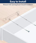 Illustration of 10 Pack 3 Inch 76mm Black Cabinet Pulls Heavy Duty Zinc Alloy Handles installation on drawer.