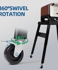 3 Inch Caster Wheels For Outdoor Grill Stand XSKUNSTAND With Brakes And 360 Degree Swivel 4 Pack Wheel Kit close-up