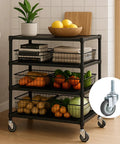 Heavy Duty 3 Inch Swivel Stem Casters Set Of 4 With Threaded Five Sixteenth Inch 18 UNC By One And One Half Inch Rubber Wheels For Wire Shelving Furniture And Carts Load Bearing 600 Lbs Total 150 Lbs Each Includes Nuts Washers And Spanner on a kitchen cart