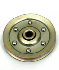 2 Pack 3 Inch Heavy Duty Sheave Pulleys Replacement for Garage Doors, Silent Bearing, Pre Lubricated, metal pulley