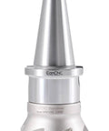 3 Inch Indexable Face Mill Cutter With 1 Inch Arbor Hole NMTB40 Precision Milling Tool Includes 7 APKT1604 TiN Coated Carbide Inserts For Aluminum And Steel NMTB 4518 Ideal For Metalworking Pros, front view.