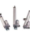 Three 3 Inch Stroke Light Duty Linear Actuators With 200 Lbs Dynamic Force And 400 Lbs Static Capacity 12V DC IP54 Rated