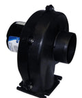 Efficient 3 inch flangemount marine blower delivers 100 CFM at 115V AC, perfect for exhausting heat and stale air from engine rooms