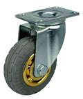 3" Inch Medium Duty Caster Wheel 132 pounds Swivel Rubber Top Plate - VXB Ball Bearings