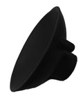 Side view of 3 Inch Diameter Heavy Duty Neoprene Suction Cup With Brass Insert And Female Thread One Quarter Inch 20 TPI for secure anchoring.