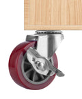 3 Inch Swivel Caster Wheels Set Of 4 With Locking Brakes Heavy Duty Casters Total Capacity 330 Lbs M8 Threaded Stem PU Wheels