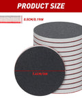 Stacked 48 Pcs 3 Inch Round Sanding Sponge Set Grit 80 To 3000 For Wood Metal Auto Body showing thickness and diameter measurements