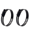 2 Pcs 3 Inch Stainless Steel Adjustable Worm Gear Hose Clamps 52-76mm Range Corrosion Resistant Fuel Line Clamp For Plumbing Automotive And Mechanical Applications Grade 304 Stainless Steel Construction For Superior Corrosion Resistance Black