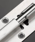 Close-up of 20 Pack 3 Inch Stainless Steel Barrel Bolt Latch Set With 6 Screws For Indoor Doors And Gates Silver Sliding Bolt Lock
