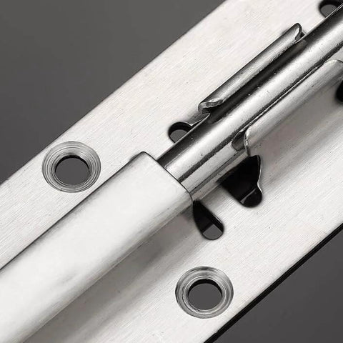 Close-up of 20 Pack 3 Inch Stainless Steel Barrel Bolt Latch Set With 6 Screws For Indoor Doors And Gates Silver Sliding Bolt Lock