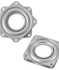 2 Pack 3 Inch Lazy Susan Turntable Heavy Duty Steel Ball Bearing Square Rotating Tray with Low Profile Design 200 lb Load Capacity