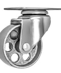 3 Inch Heavy Duty All Steel Swivel Plate Caster Wheel with Brake Lock, 360 Degree Swivel, 300lb Capacity for Furniture