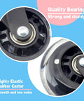 Close-up of 2 Pack 3 Inch Swivel Caster Wheel With Brake Replacement For Traeger Pellet Grills Timberline 850 1300 Ironwood 650 885