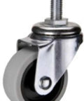 3" inch Caster Wheel 44 Lbs - TPR - M10 Threaded Stem with thermoplastic rubber and swivel design.