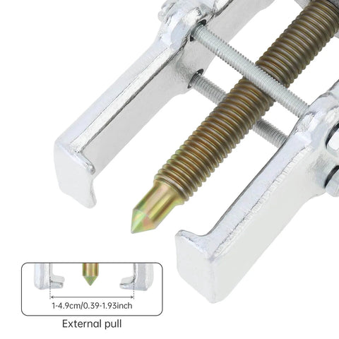 Close-up of Three Inch Two Jaw Bearing Puller Tool Set With Adjustable Carbon Steel Mandrel Gear Pulley And Flywheel Remover