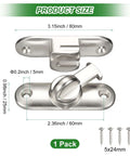 1 Pack 3 Inch Zinc Alloy Flip Latch Gate Latch Sliding Bolt For Barn Doors Fence Windows Cabinets With Screws 90 And 180 Degree Slide Locks Brushed Silver