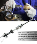 Beefy 3 Jaw Gear Bearing Slide Hammer Puller Set For Internal And External Removal Universal Gear Puller Tool demonstration