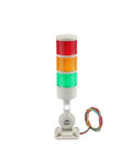 Industrial 3 Layer LED Signal Tower With Rotatable Base And Buzzer Alarm Msiud, 12 To 24V DC, 3 Color Stack Light Beacon
