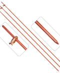 3 Pack 4 Foot Heavy Duty Copper Grounding Rod Kit With Copper Clad Steel Rods And Three Eighths Inch Ground Rod Clamps For Electrical Grounding