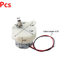 ✝️ Gear Motor 10 mm Shaft Size 3-Pack 5Rpm Gear Motor High shown with dimensions for power transmission in agricultural and industrial systems.
